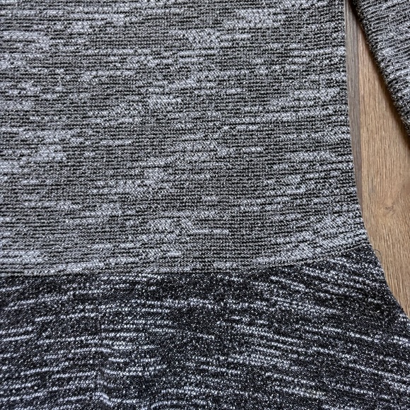 Holiday ready Loft Black & Gray Tweed Look Mini Dress Sz. S (9) - Picture 3 of 6